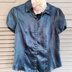 💙Allison Taylor Women's Teal Blouse Size M💙